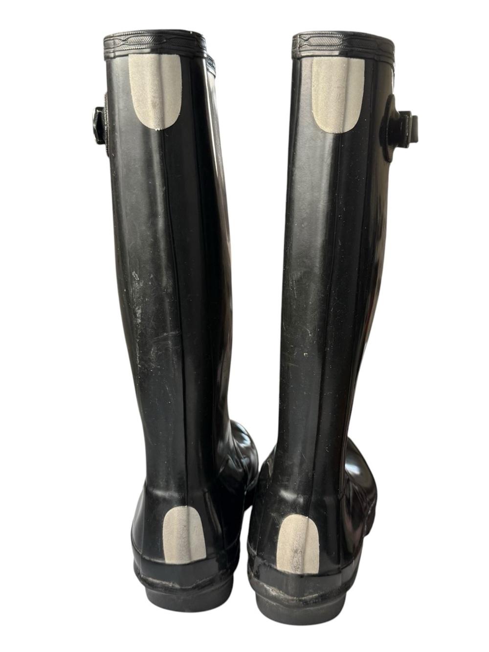 Hunter Kids Original Gloss Tall Rain Boots Big Kids 4 M / 5 F Black Waterproof - Picture 10 of 16